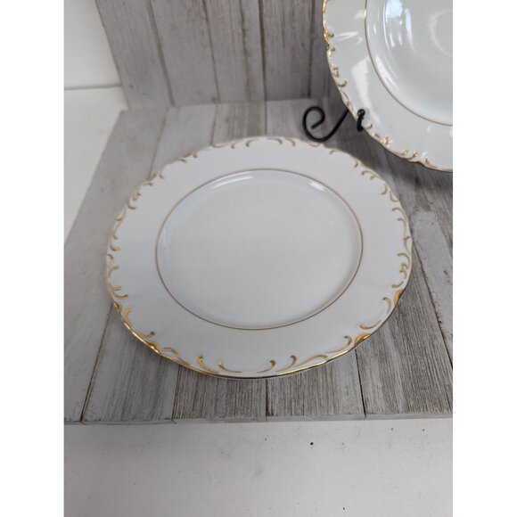 Vintage BOHEMIAN Fine China Set of 3 Salad Plates Czechoslovakia BOH53 - Picture 3 of 11